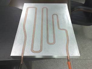 IGBT cold plate exposed tube